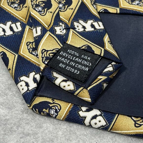 BYU Cougars Mens Silk Tie NCAA Football Eagle Neckwear Classic 58.5 in College - Picture 6 of 8